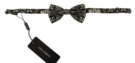 Elegant Black Silk Bow Tie