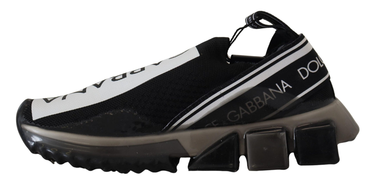 Elegant Sorrento Sock Sneakers in Monochrome