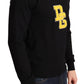 Black Yellow DG Logo Knitted Wool Pullover Sweater