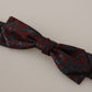 Elegant Bordeaux Bow Tie