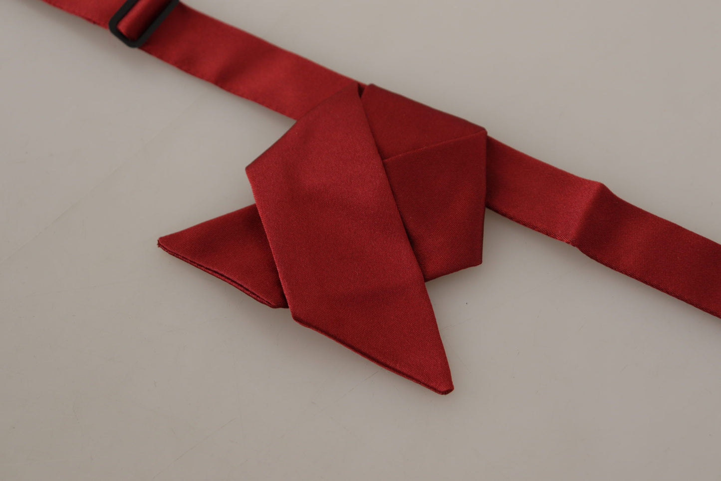 Elegant Red Silk Bow Tie