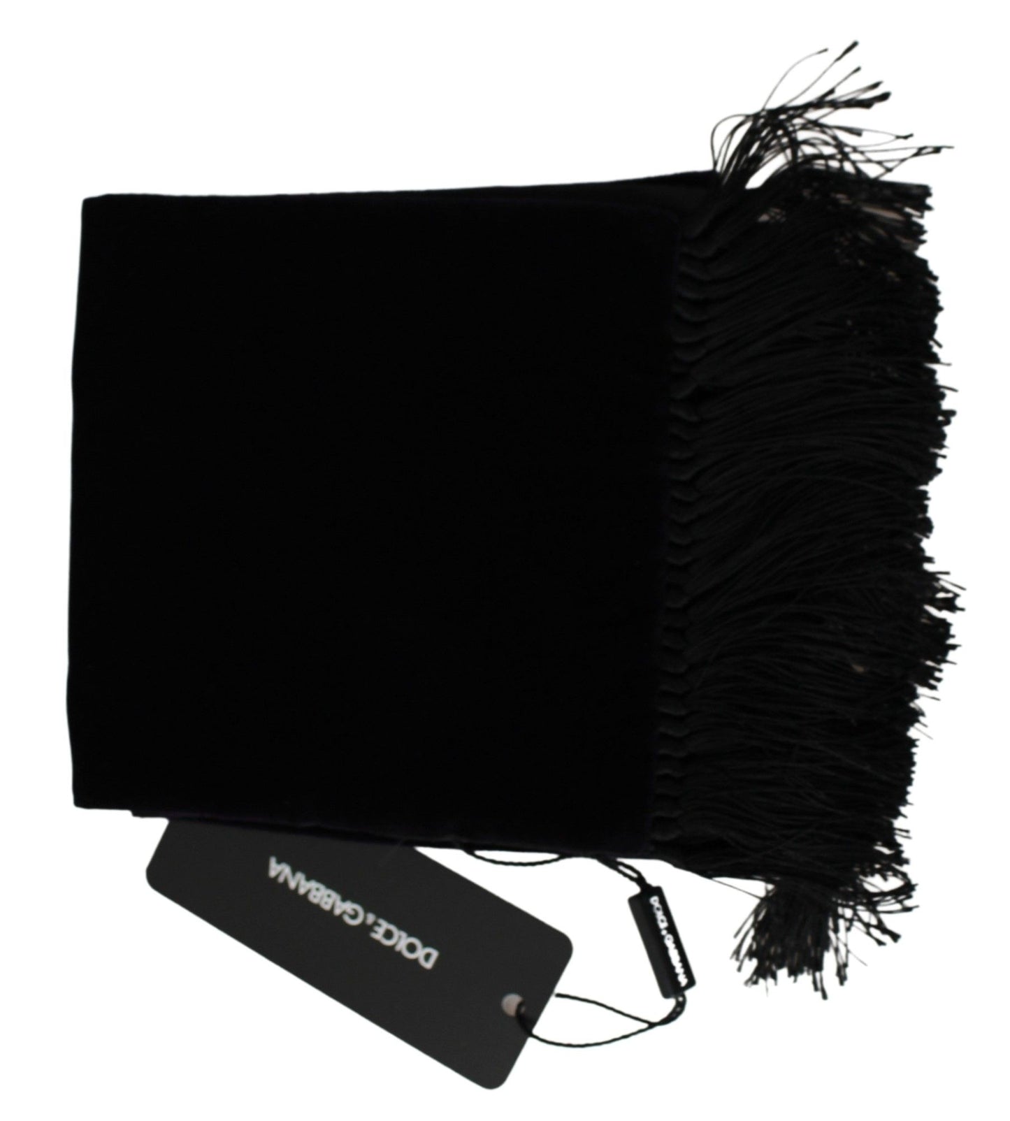 Elegant Velvet Blend Fringed Men's Scarf