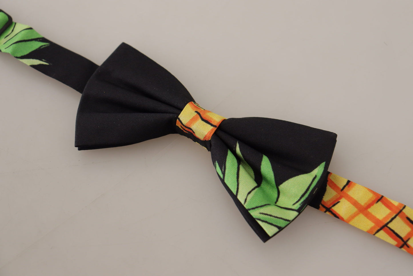 Elegant Black Silk Bow Tie