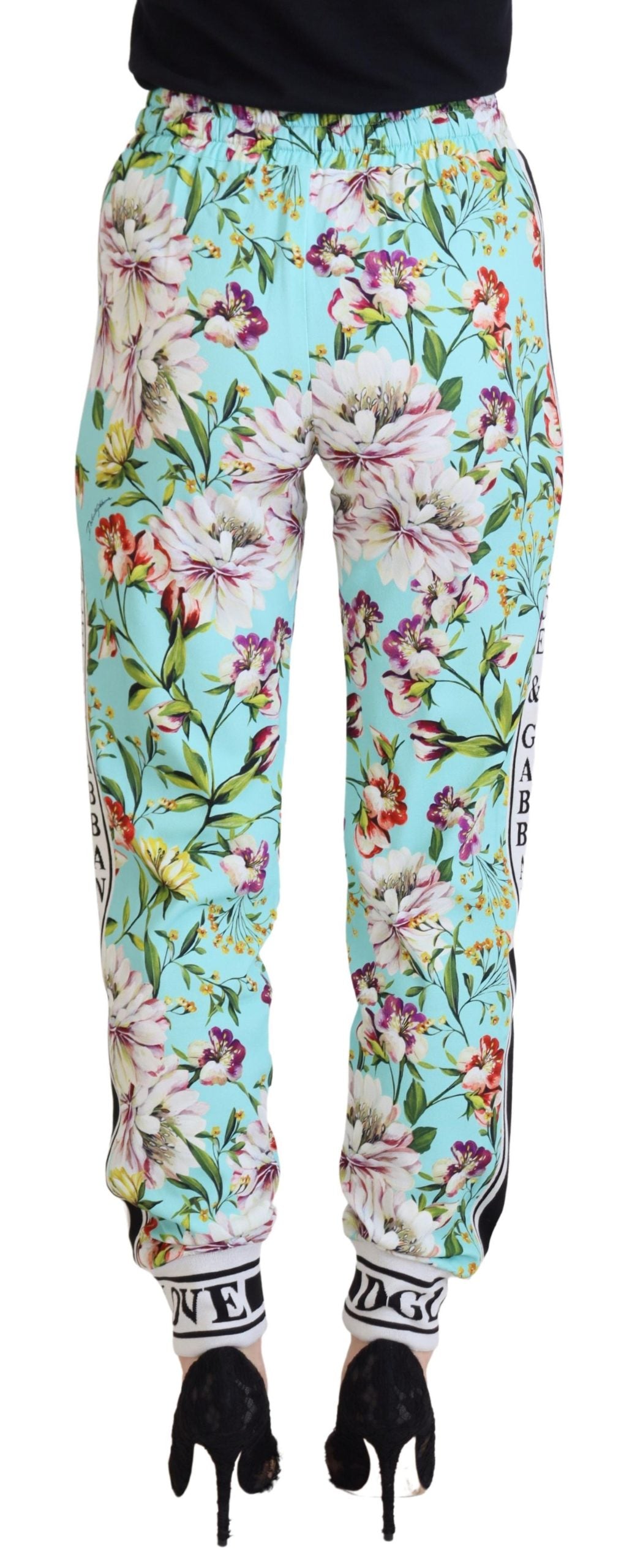 Multicolor Floral Sweatpants Pants