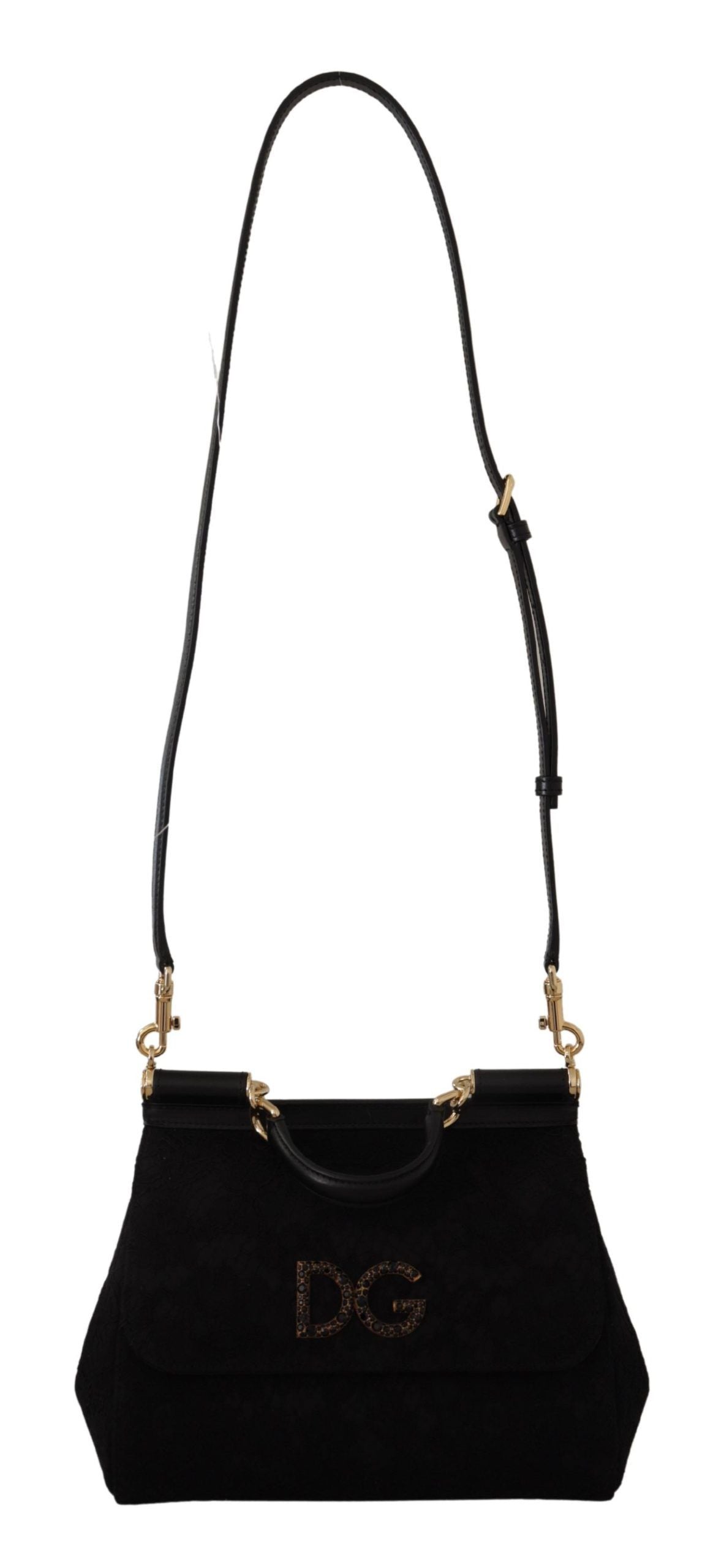 Elegant Sicily Shoulder Bag in Black