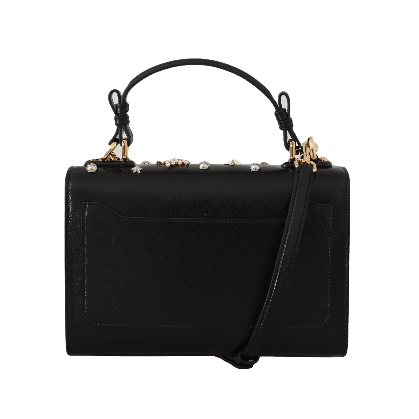 Elegant Black Leather & Exotic Ayers Satchel