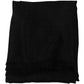 Elegant Dark Gray Cashmere Silk Blend Scarf