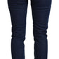 Blue Cotton Skinny High Waist Denim Jeans