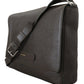 Authentic Textured Leather Messenger Bag