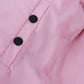 Elegant White Rose Print Zip Jacket