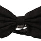 Elegant Silk Black Bow Tie