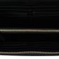 Chic Red Leather Zip Around Wallet