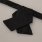 Elegant Black Silk Bow Tie