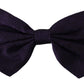 Elegant Blue Silk Bow Tie