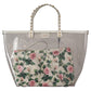 Chic Floral Clutch-Infused Tote for Sophisticated Style