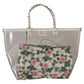 Chic Floral Clutch-Infused Tote for Sophisticated Style