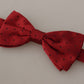 Silk Red Bow Tie - Elegant Tied Design