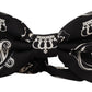 Elegant Silk Black Crown Bow Tie