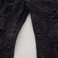 Elegant Black Denim Pants with Chic Detailing