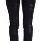 Elegant Italian Black Denim Pants