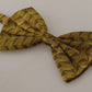 Elegant Gold Silk Bow Tie