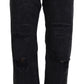 Elegant High Waist Black Denim Jeans