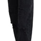 Elegant High Waist Black Denim Jeans