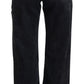 Elegant High Waist Black Denim Jeans