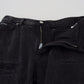 Elegant High Waist Black Denim Jeans
