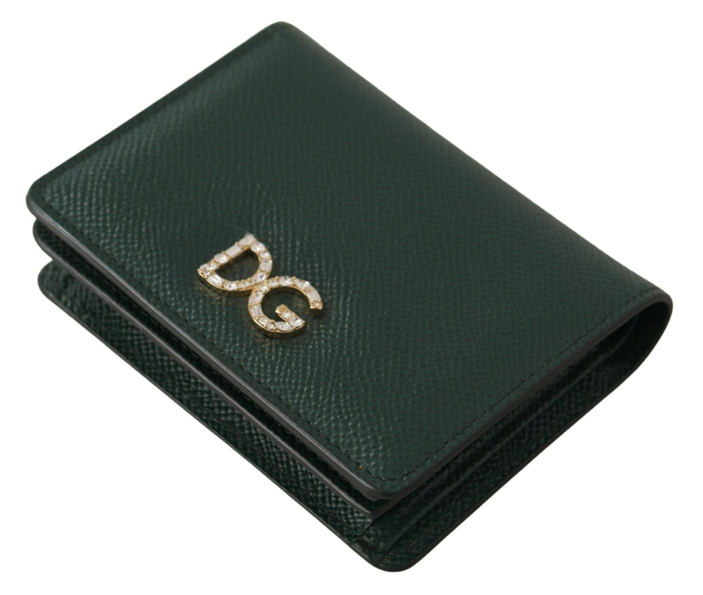 Elegant Green Leather Continental Wallet