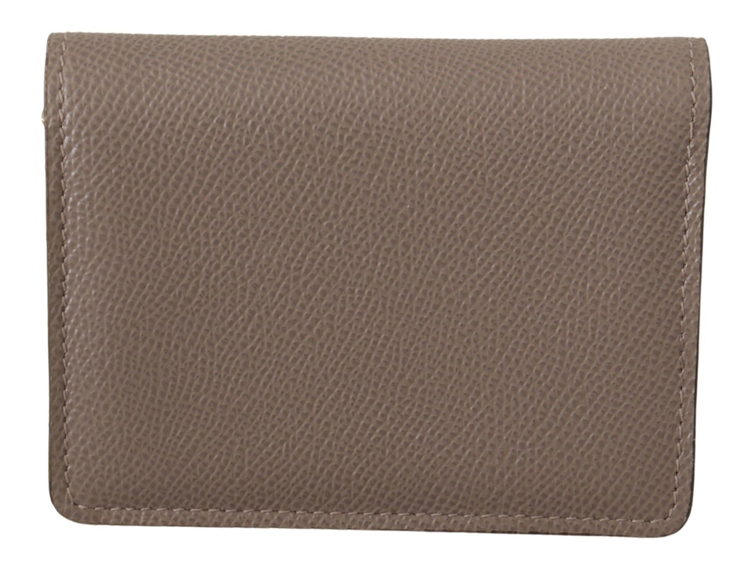 Elegant Beige Leather Continental Wallet