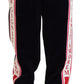 Elegant Black Silk Blend Trousers