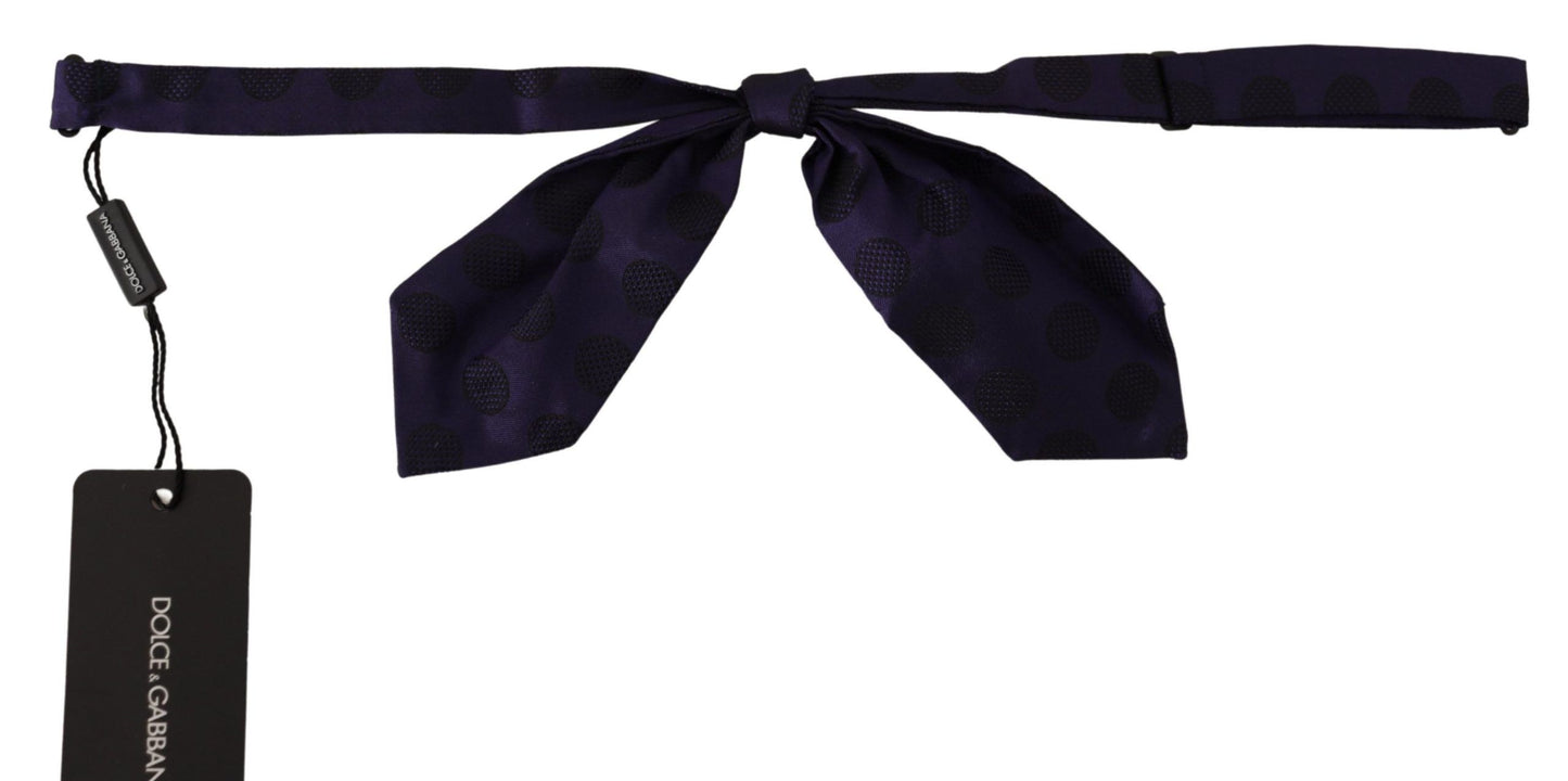 Elegant Silk Bow Tie in Blue