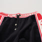 Elegant Black Silk Blend Trousers