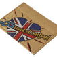 Elegant Gold Leather Cardholder