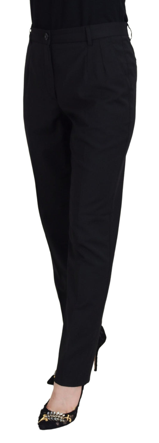 Elegant Black Tailored Trousers