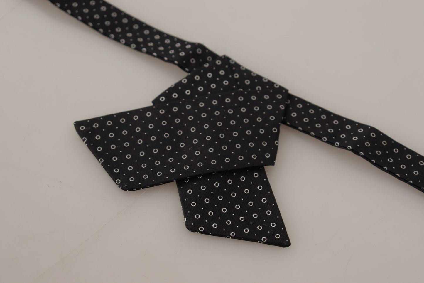 Elegant Polka Dot Silk Bow Tie