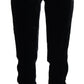 Black DG Logo Velvet Trouser Pants