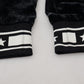 Black DG Logo Velvet Trouser Pants
