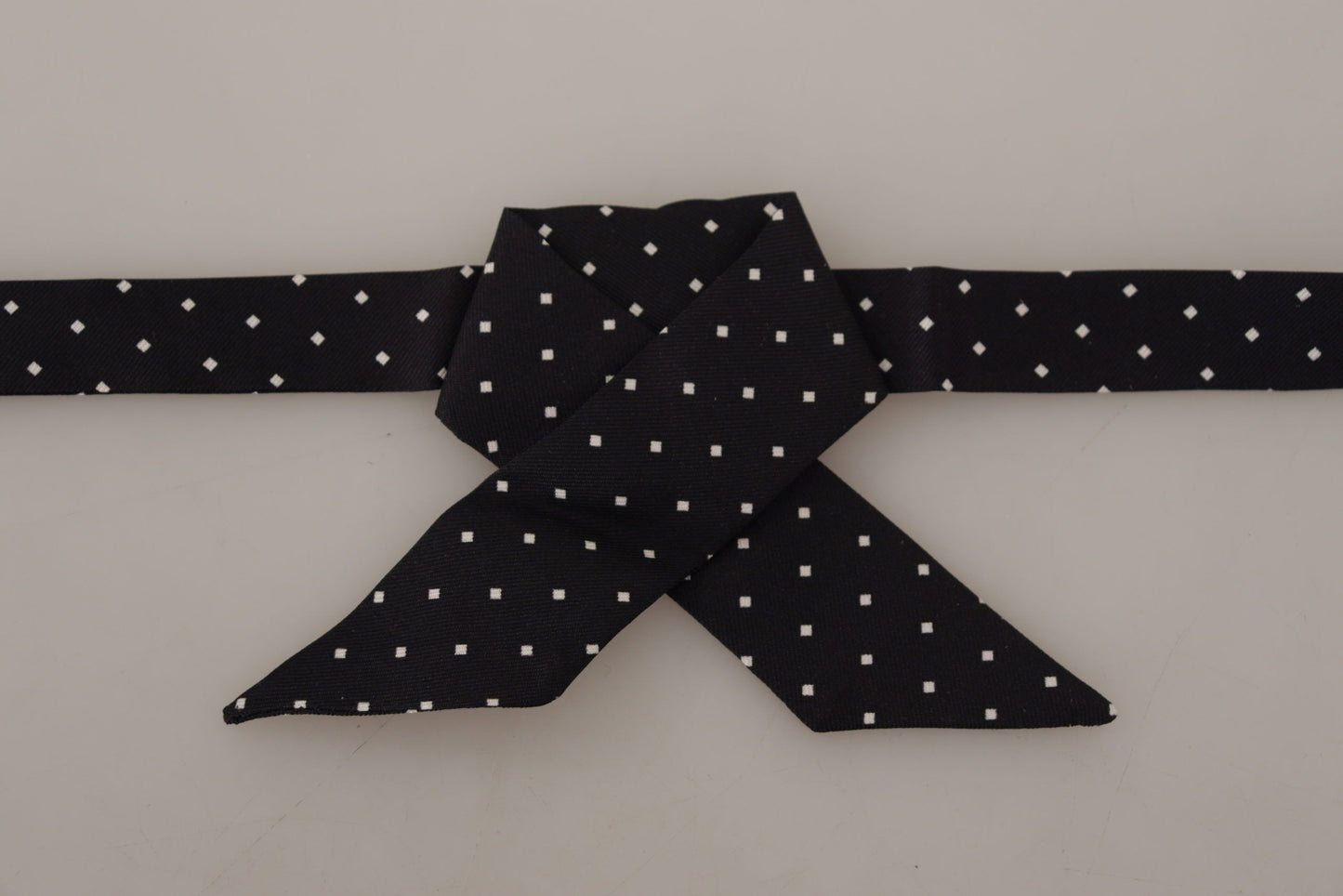 Elegant Polka Dot Silk Bow Tie