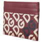 Elegant Leather Cardholder in Chic Red