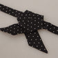Elegant Polka Dot Silk Bow Tie