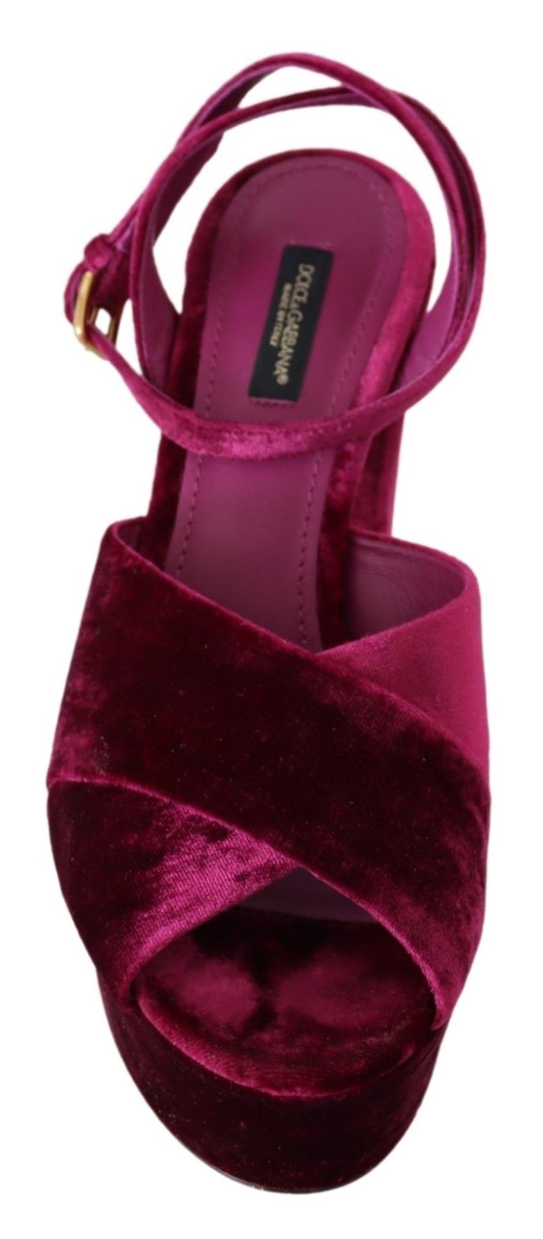 Sumptuous Velvet Platform Sandals in Pink