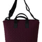 Elegant Maroon Neoprene Crossbody Bag