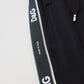 Elegant Black Knit Joggers - Regular Fit