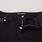 Elegant Black Denim Pants - Slim Fit Luxury