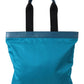 Sapphire Blue Nylon Tote Bag with Logo Detail