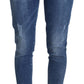 Chic Blue Denim Pants - Italian Elegance