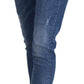 Chic Blue Denim Pants - Italian Elegance