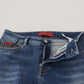 Chic Blue Denim Pants - Italian Elegance